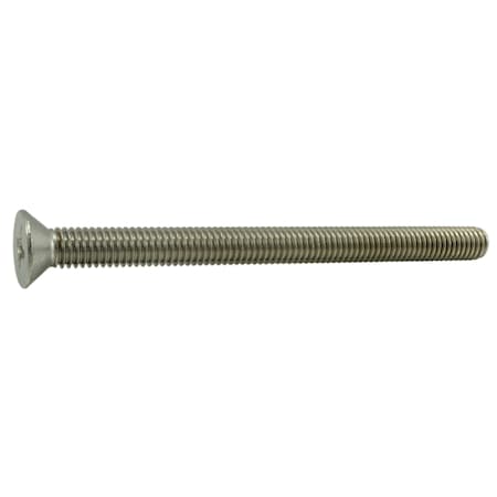Midwest Fastener 3/18"-16 x 5 in Phillips Flat Machine Screw, Plain 18-8 Stainless Steel, 3 PK 37805